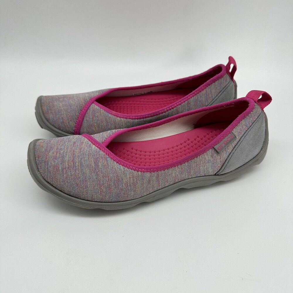 Crocs Women Shoe Duet Busy Day Heather Size 7M Ballet Flat EUC